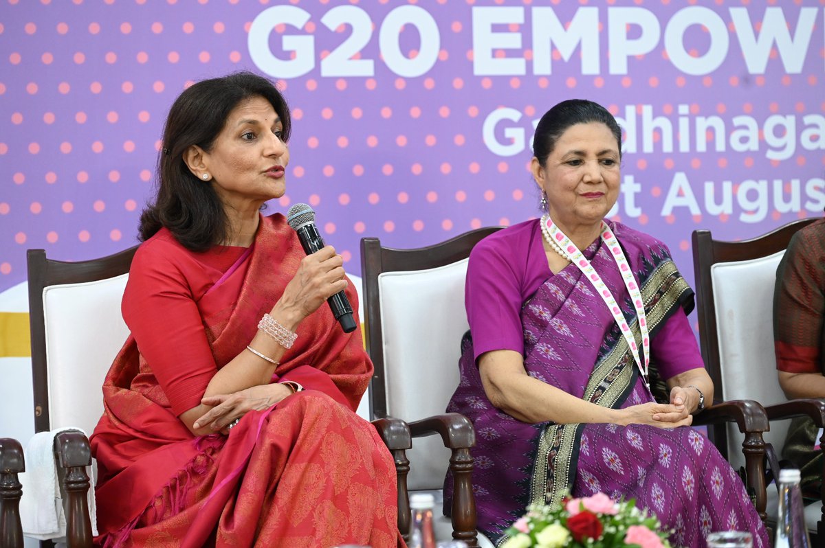 g20empower's tweet image. "We walk through the hospitals &amp;amp; we connect with the people we serve literally on a daily basis and remind ourselves that whatever we do, we do for them." - @preethareddy28, @HospitalsApollo at #G20EMPOWER Summit at #Gandhinagar

#womenleddevelopment