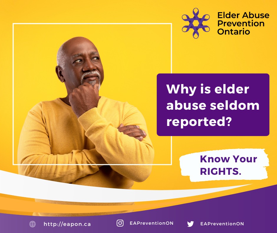 EAPreventionON's tweet image. Why is elder Abuse Seldom reported?  There are many reasons why older adults and the people around them may be unwilling, unable or hesitant to disclose or report #elderabuse. Learn more ▶️ conta.cc/3qenqYB
#stopageism #oldpeopleproblems #stopabuse