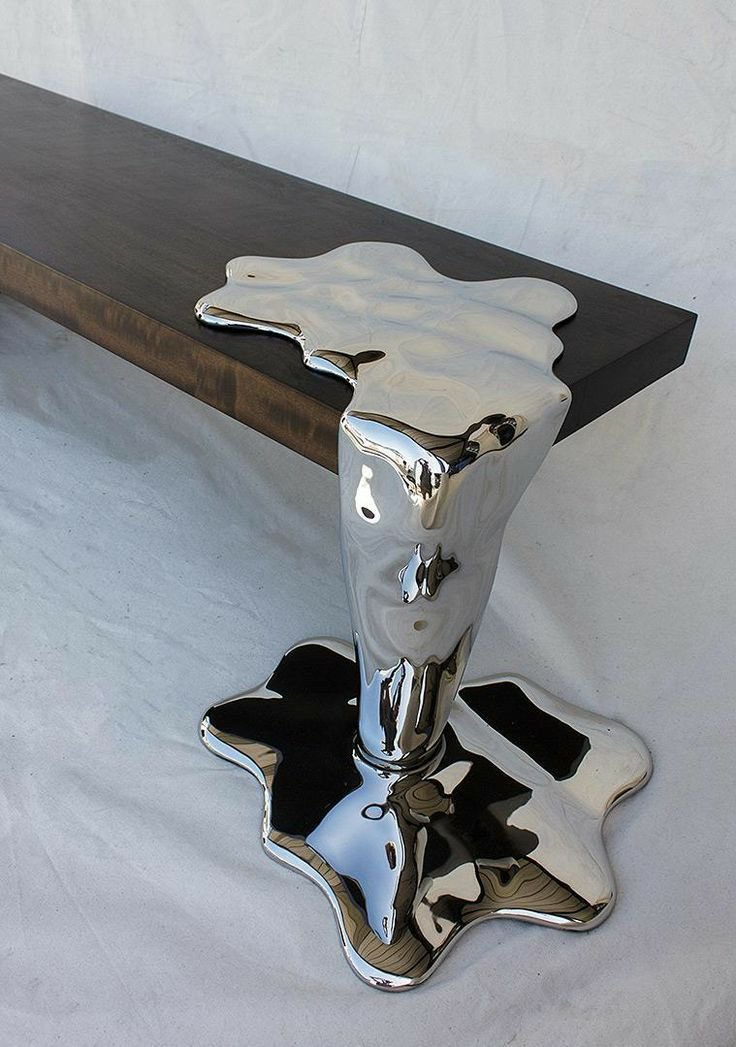 designdocument's tweet photo. "Mercury Effect" Liquid Steel &amp; Wood Furnitures by Rado Kirov 🧪🩶 https://t.co/GlUzYM2CfG