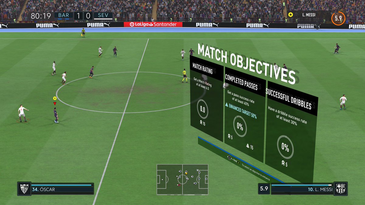 HemantSahi's tweet photo. @EASPORTS @FIFAcom I understand if y'all can't get the collide mechanics to work well in 2023, but how is anyone supposed to play with the Match Objectives on the field! #fifa23 #XboxShare https://t.co/KrrABXnXL4