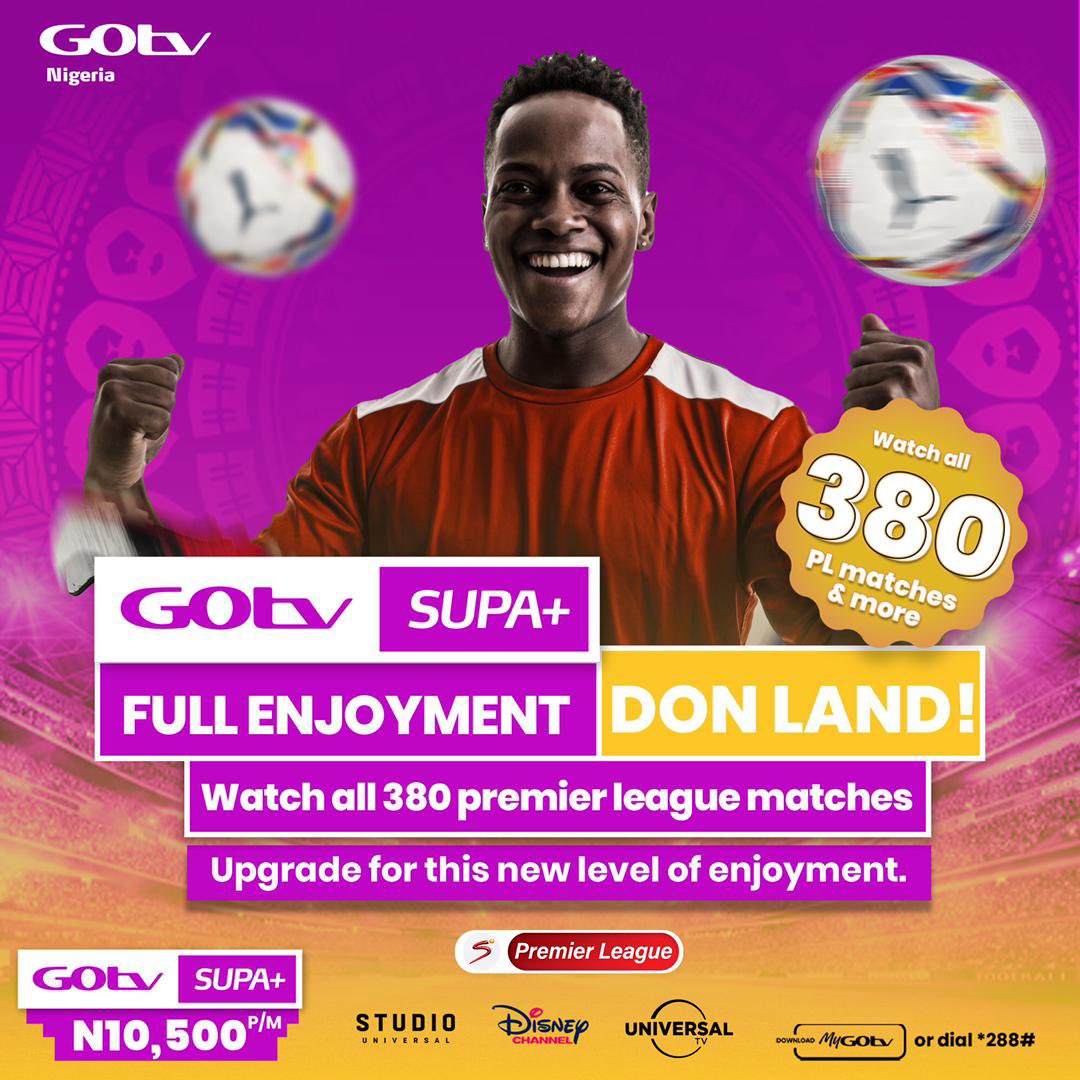 KelzTbg's tweet photo. PREMIER LEAGUE FOOTBALL ON GOTV
The #GOtvNewPackage include channels such as Africa Magic, SuperSports, StarLife, Cartoon Network, ESPN, Zee World, TeleMundo, CNN, Al Jazeera, Discovery Family, MTV Base, HIP TV, M-Net Movies, ROK, Disney Junior, Nickelodeon, Jim Jam and many more https://t.co/B6pmxAumK0