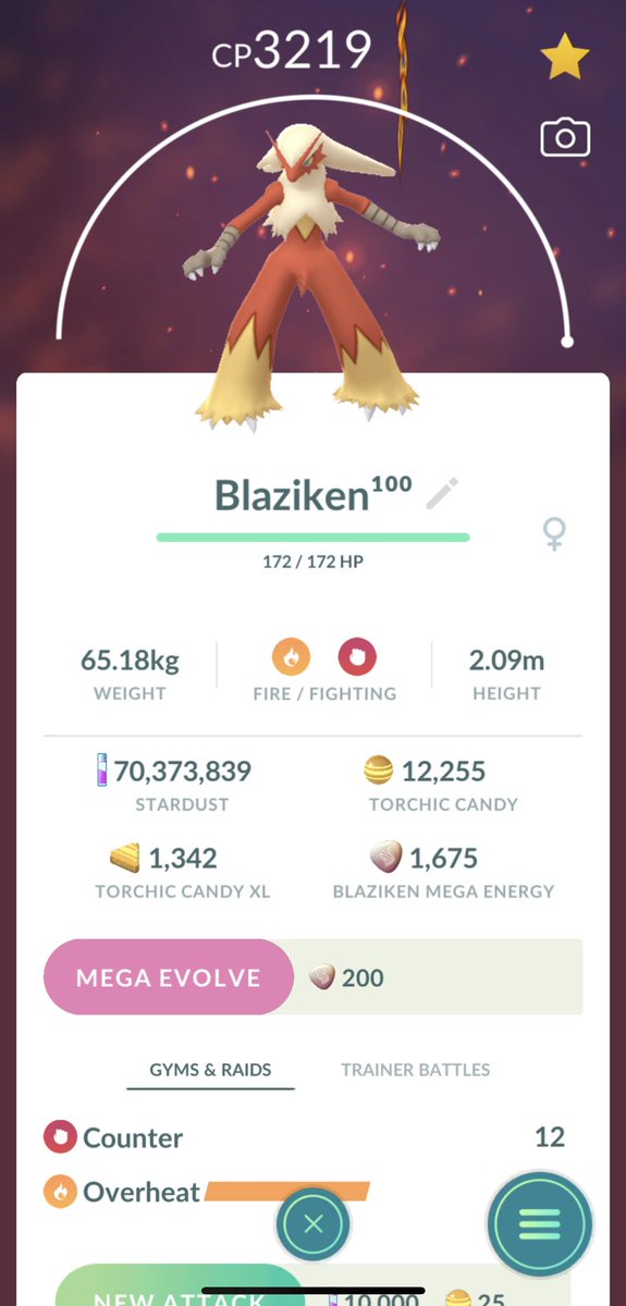 NC42885118's tweet photo. Monthly Maxed out and Mega Evolved 💯 Blaziken 🤗🤩💪 #PokemonGO #PokemonGOApp #PokemonGOfriends #PokemonGOHundo #PokemonGOMega https://t.co/JCQxaQiu2L