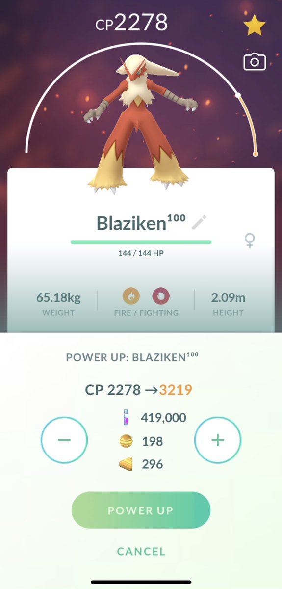 NC42885118's tweet photo. Monthly Maxed out and Mega Evolved 💯 Blaziken 🤗🤩💪 #PokemonGO #PokemonGOApp #PokemonGOfriends #PokemonGOHundo #PokemonGOMega https://t.co/JCQxaQiu2L