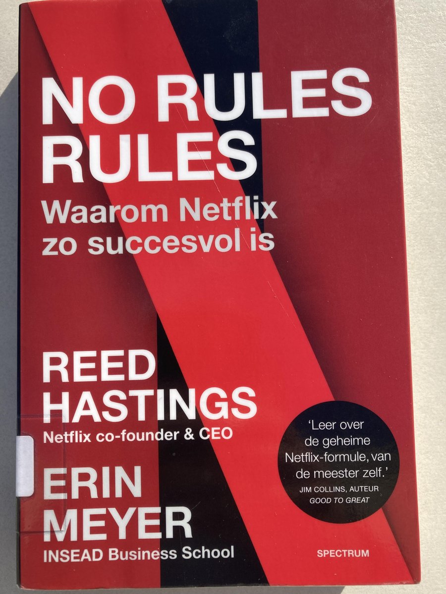 I've been into “self develepmont” for over 5 years now and in that period I've read 70+ “self develepmont”/'business' books. But untill a couple weeks ago I had never heard about 'No Rules Rules' from @reedhastings & @ErinMeyerINSEAD And honestly, I don't understand why.