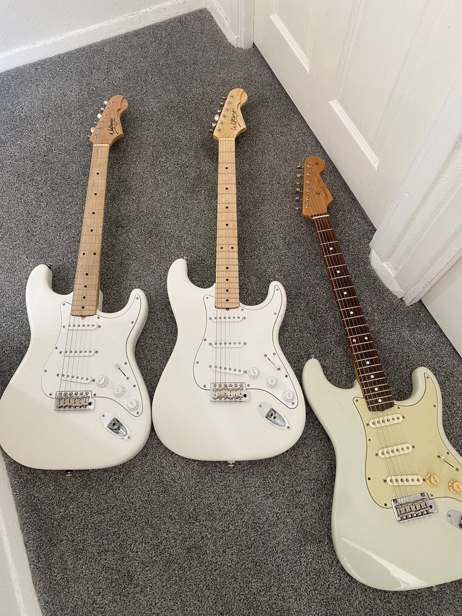I had a fun interview with Total Guitar Magazine today. We spent some time talking about single coils and Strat style guitars. Who is your all time favourite Stat player? (pictured are my two hand crafted DB guitars built by Trev Wilkinson and a Fender Classic payer strat)