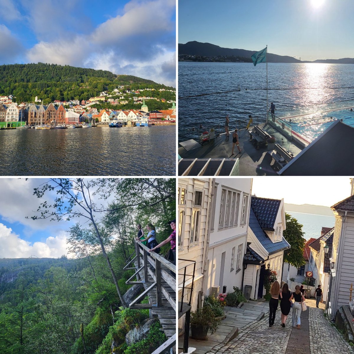 Van thuis Nijmegen - 'summer capital of Holland' naar op vakantie nu in de tweede stad van Noorwegen - 'charming summer spot'. En met zon is Bergen echt prachtig... #NordnesSjøbad @visitBergen @visitnorway