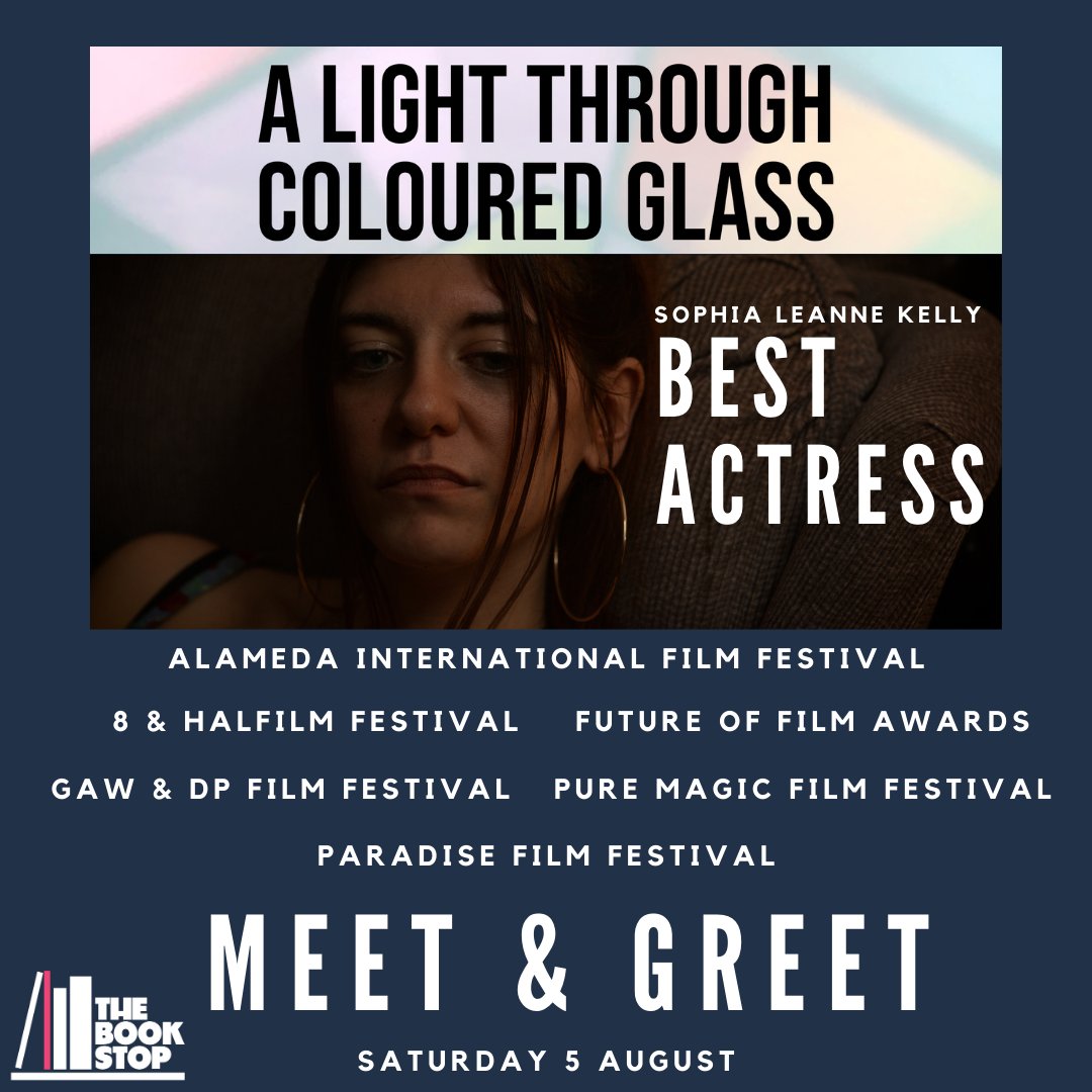 SophiaLee_Kelly's tweet photo. 🌟Meet &amp; Greet🌟
Saturday 5th August 12:30 -15:00.
@StHBookStop 
The multi award winning #ALightThroughColouredGlass is a hard-hitting, gritty independent film produced locally by St Helen's own @mikeclarkefilm. Pop along for a meet &amp; greet with the director &amp; yours truly. https://t.co/s11IyghNTw
