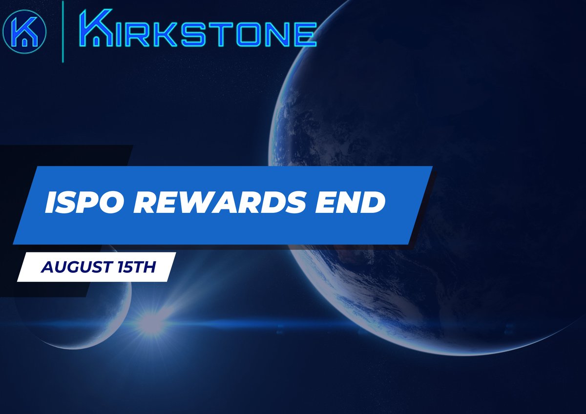 KIRK 1 ISPO rewards are now closed! Thanks to everyone who delegated 💙

#CardanoADA #CardanoNFTs #CardanoCommunity #Fund10 #catalyst #ProjectCatalyst #CardanoNFT #Erdos #Announcement #charity #change