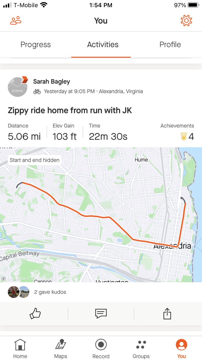 SarahforALX's tweet photo. Yes to 👇. My new e-bike enabled me to meet a friend off Seminary to go for a run yesterday. Ride home was the perfect cool down. No VMT!  Thanks #REI Bike Sale! #alexandriava #ebike #seminaryroad #itsnotcheating https://t.co/rcnOaC4GOR