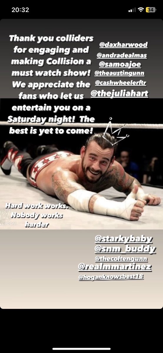 Fadi316's tweet image. That’s why he’s the king #AEWCollision #colliders