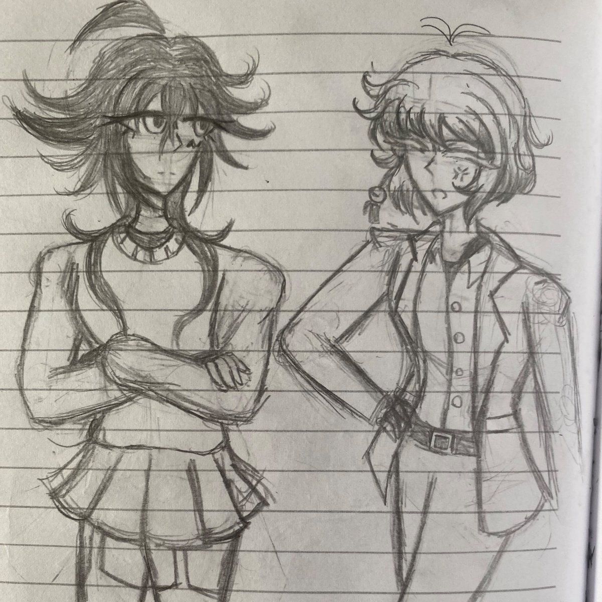 guys i straight up forgot to draw here’s a suegiku doodle i’ll work on smthn later,,,,..i thinkg