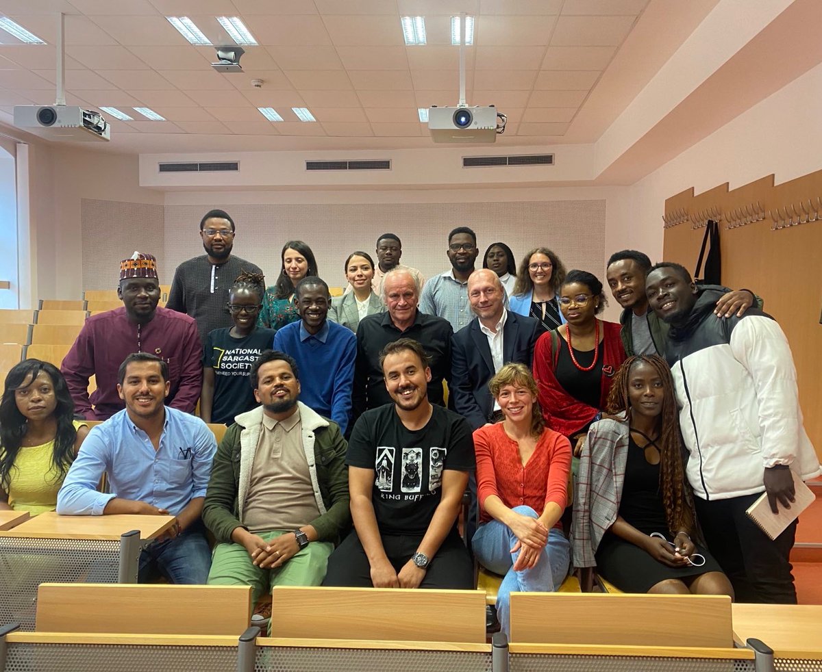 CzechMFA's tweet photo. Another experience for Young African Leaders #YALP23! 

Velvet revolution through the eyes of Czech 🇨🇿 composer-rocker-political activist and human rights defender @MichaelKocab. Young African Leaders also listened to his iconic songs as well as discussed variety of topics. https://t.co/ISUSQf1yzP