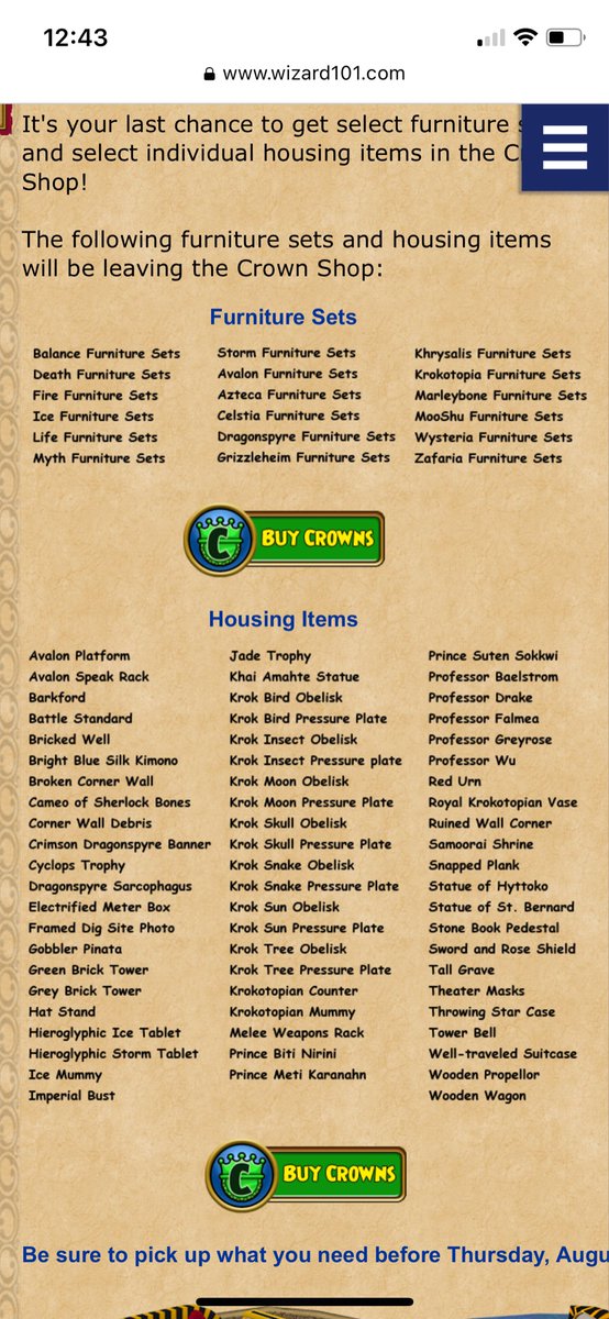 ArtReject1's tweet photo. @Wizard101Devs 
Could we pretty please not do that 😭 these items are such a staple to the housing community. Literally every decorator I know is freaking out right now. We don’t mind scrolling 😭 https://t.co/dvmxcbeUCj