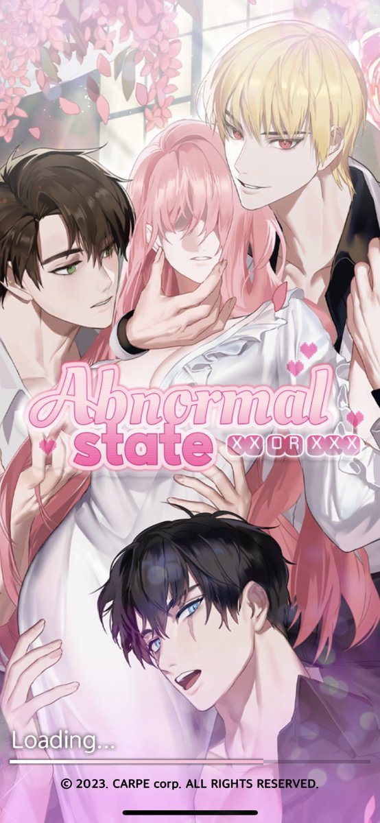 Ikemenfangirl's tweet photo. Abnormal State : Otome Love (English version of Error of Love) mobile game
Tile: Abnormal State : Otome Love
By: Carpe Crop. (PICKKISS)
Platfrom: iOS, Android
Genre: Thrilling survival romance
Languages: English, Korean, Japanese
#AbnormalState #ErrorOfLove #เกมสาวจีบหนุ่ม https://t.co/olJgUQLZIf