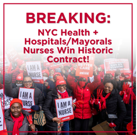 For far too long, we've undervalued our public sector nurses who care for our most vulnerable communities in New York City. That changes with this historic contract that respects <a href="/NYCHealthSystem/">NYC Health + Hospitals</a> nurses and patients. Congratulations <a href="/nynurses/">NYSNA</a>!
