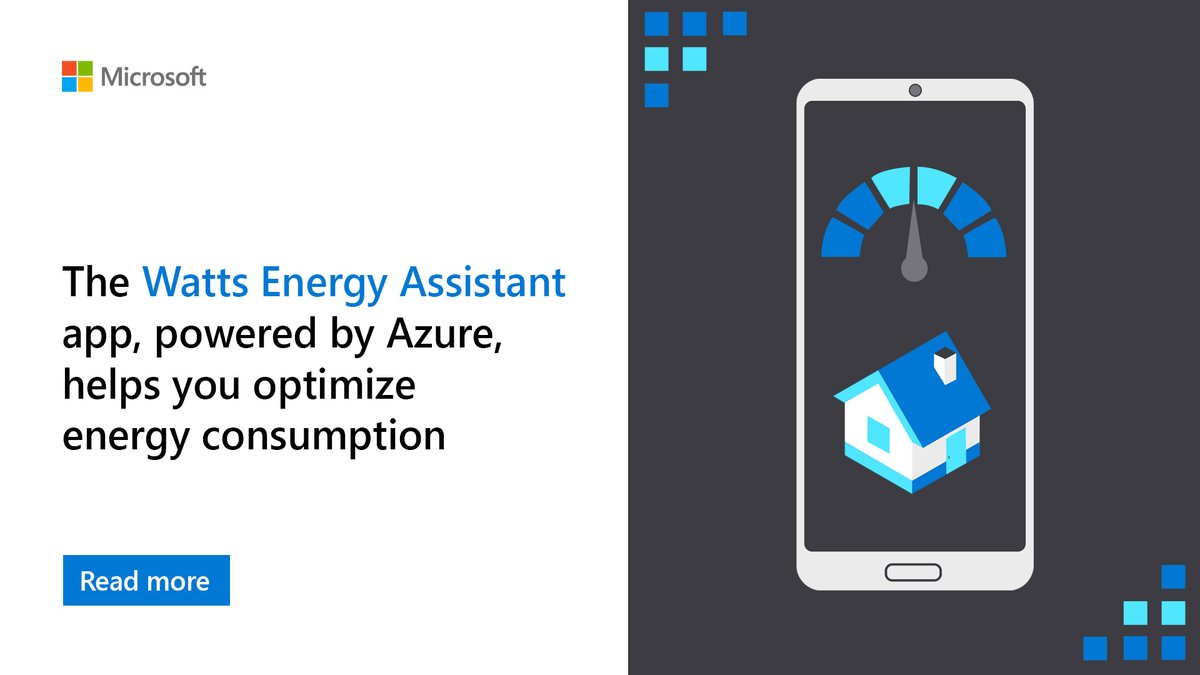 MSIoTDevs's tweet image. Danish company Watts uses the Microsoft Azure platform to power apps that let residential customers track electricity consumption and improve their sustainability. Learn how #AzureIoT helped Watts scale up, maintain security, and reduce costs. msft.it/60109DZYy #MSIoT