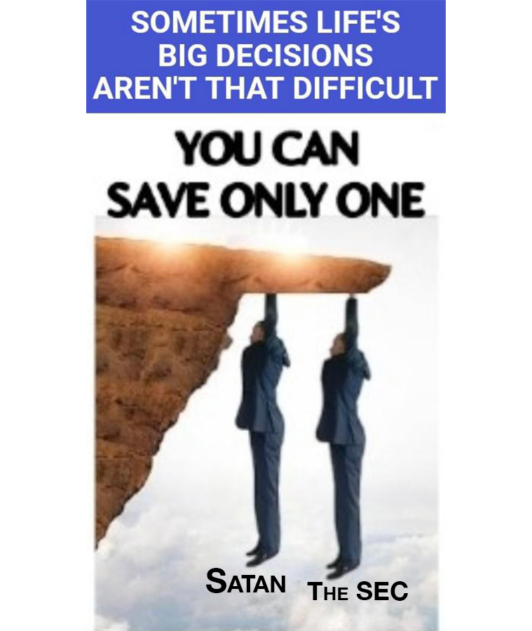 wallstmemes's tweet photo. Who are you saving? @elonmusk https://t.co/gRx6JUEAM3