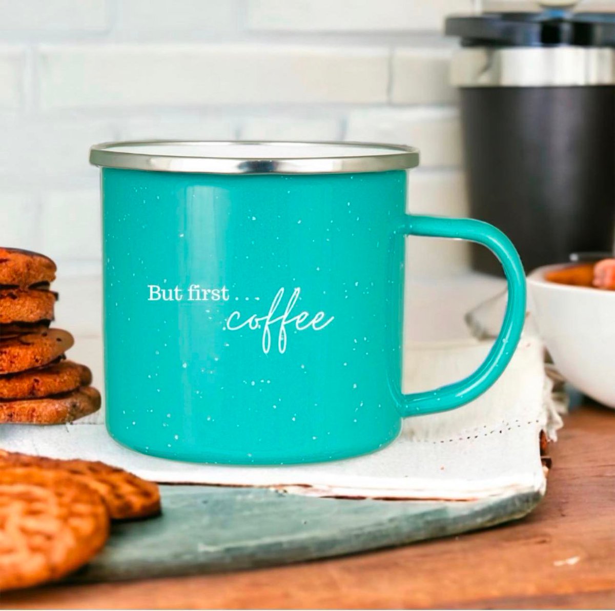 CPSKeystone's tweet image. Anything and everything is possible . . . But first? Coffee! ☕️ Build your client’s brand with products people will love - like our item # 8000 . . . 17 oz Stainless Fireside Camp Mug with Enamel Finish. Find it today at CPS/Keystone!