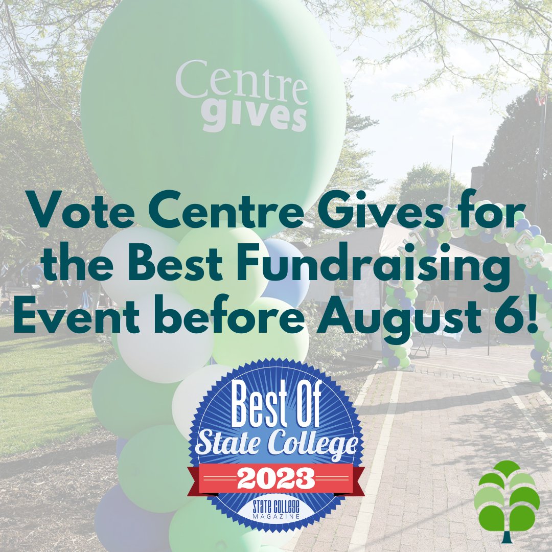 Voting for <a href="/StateCollegeMag/">State College Magazine</a>’s “Best of State College” contest closes this Sunday, August 6. Which means, there’s still time to vote for Centre Gives to win the Best Fundraising Event (Beyond THON)! 

Vote here: statecollegemagazine.com/best-of-state-…