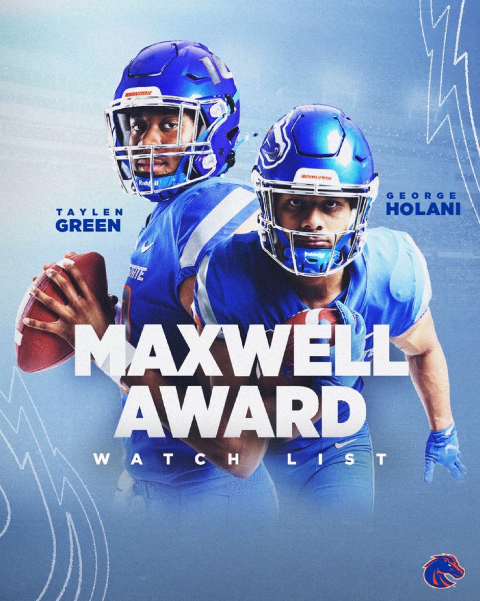A lot of #TheLew on the Maxwell Award Watch List 

<a href="/damienfor6/">damien martinez🔸</a> <a href="/taylengreen17/">Taylen Green</a>