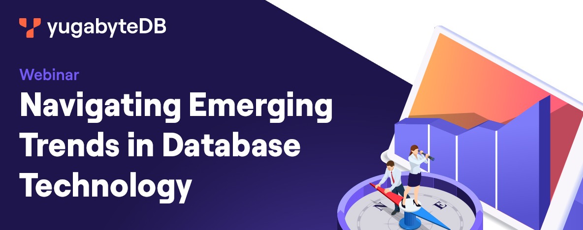 Yugabyte's tweet image. Our recent webinar &quot;Navigating Emerging Trends in Database Technology&quot; provided valuable insight into the emerging trends and innovations shaping the future of database technology.💡

📺Watch on demand NOW!📺 

hubs.la/Q01ZClJk0

#databasetrends #yugabytedb #cloudnative