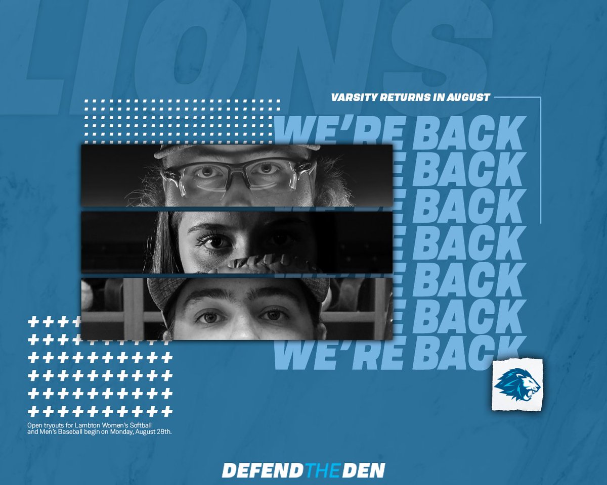 🗣️ Varsity sport is back!

It's officially August, which means varsity sport returns to campus this month. Open tryouts begin August 28th for Men's Baseball &amp; Women's Softball.

Our Softball Program will host Conestoga on August 30th in an exhibition doubleheader.

#DefendTheDen