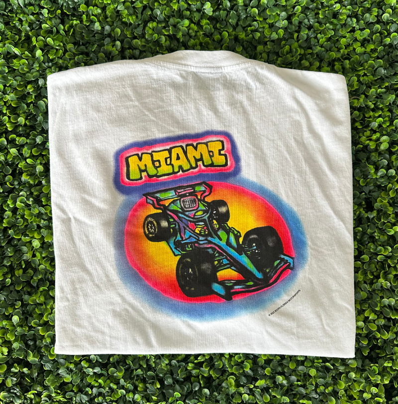f1miami's tweet photo. Starting the summer break with a #MiamiGP starter pack giveaway 🤩😎 

Retweet and comment for a chance to win!