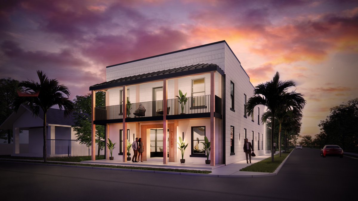 KokolakisBuilds's tweet photo. Plans have been made to transform a former livery stable built in the early 1900s into a vibey, eco-conscious boutique hotel.

Construction has yet to begin but it has already been named Project of the Year in the Unbuilt Category at the 2023 Interior Design Excellence Awards! https://t.co/PVwFvZjY4l