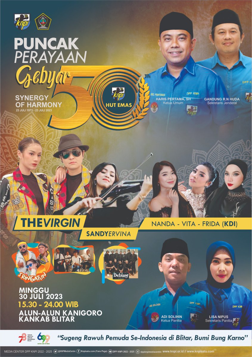 isa_saidin's tweet photo. Alhamdulillah lancar dan sukses kegiatan HUT KNPI Ke 50 di kota Blitar
#synergyofharmony https://t.co/oKpSrBfrPZ