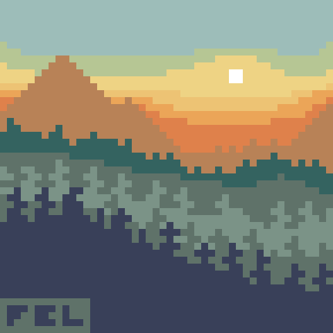 morning mountains

with a little help from <a href="/icedmi/">Madeleine</a> 💞

#pixelart