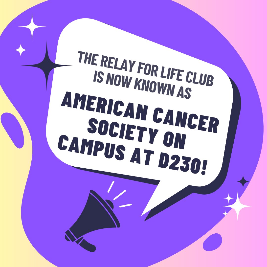 American Cancer Society on Campus at D230 tweet media
