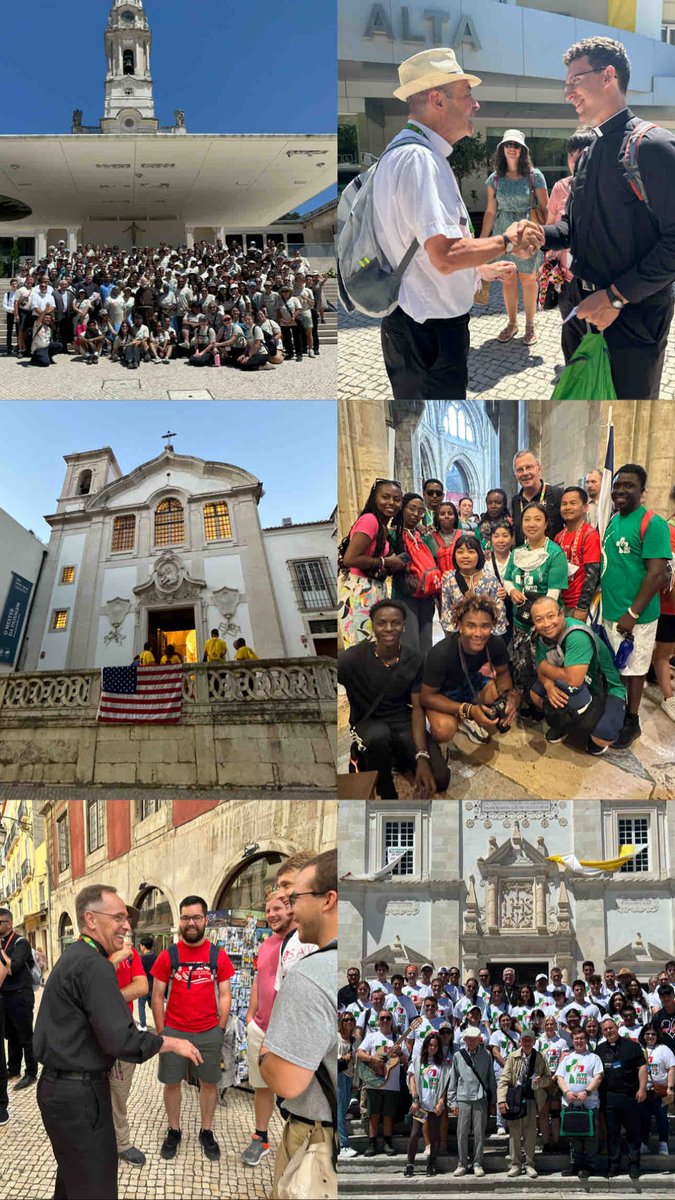 WYDUSA's tweet photo. Our World Youth Day journey has officially begun! We are so grateful to share this blessed time with all of you! So much joy and grace surrounds all of you! Keep sharing memories of your journeys with us! #WYDUSA #JMJLisboa23 https://t.co/5ZQfWuSvTV