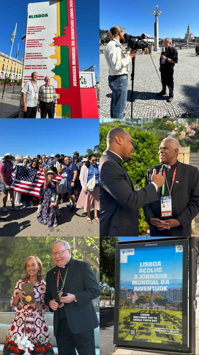 WYDUSA's tweet photo. Our World Youth Day journey has officially begun! We are so grateful to share this blessed time with all of you! So much joy and grace surrounds all of you! Keep sharing memories of your journeys with us! #WYDUSA #JMJLisboa23 https://t.co/5ZQfWuSvTV