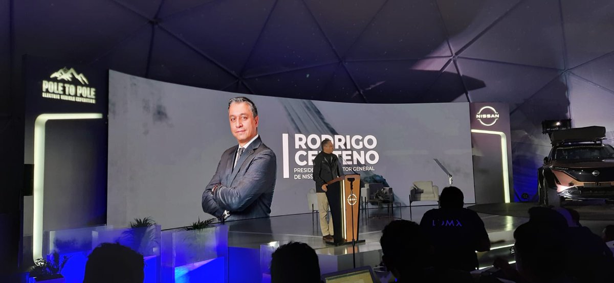 "Tenemos objetivos en común, aumentar el uso de los vehículos eléctricos y hacer un mundo más verde, cero emisiones", comenta Rodrigo Centeno, Presidente de Nissan México, con relación a la expedición #PoleToPole de Chris y Julie Ramsey #EstoEsNissan #NissanInsiders <a href="/Nissan_mx/">Nissan México</a>