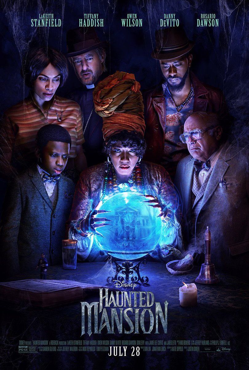 tedtakes's tweet photo. “A solid comedy horror with quite a few laugh-out-loud moments thanks to a talented cast and better screenplay than I anticipated, @HauntedMansion is a remake that makes for a very enjoyable theater experience.”

Review ➡️ https://t.co/8mBJVy63KD

See it at @SmittysCinema 🎟🍿 https://t.co/IGChFHVMWA