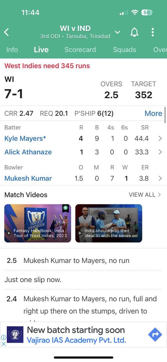 Ishaan_Arora7's tweet photo. See the required run rate, @cricbuzz still in T-20 mode like everybody else https://t.co/ztz4cCbSA3