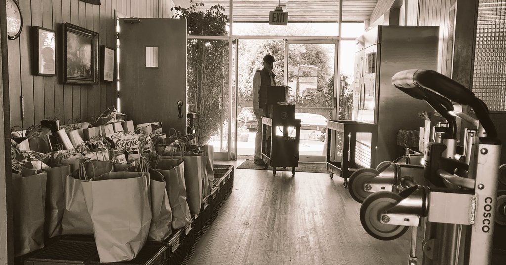 Home deliveries in progress. 🚐🚚 #berkeleyfoodpantry