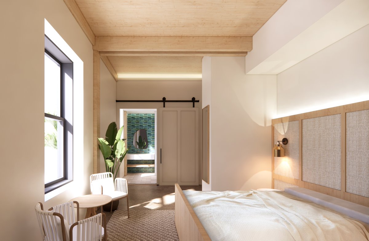 KokolakisBuilds's tweet photo. Plans have been made to transform a former livery stable built in the early 1900s into a vibey, eco-conscious boutique hotel.

Construction has yet to begin but it has already been named Project of the Year in the Unbuilt Category at the 2023 Interior Design Excellence Awards! https://t.co/PVwFvZjY4l