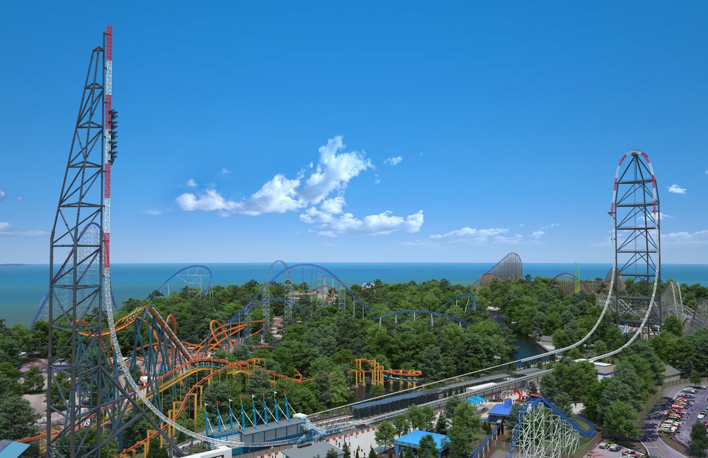 Top Thrill 2: The world's tallest and fastest triple launch strata-coaster coming in 2024. ❤️🎢

#CedarPoint #TopThrill2