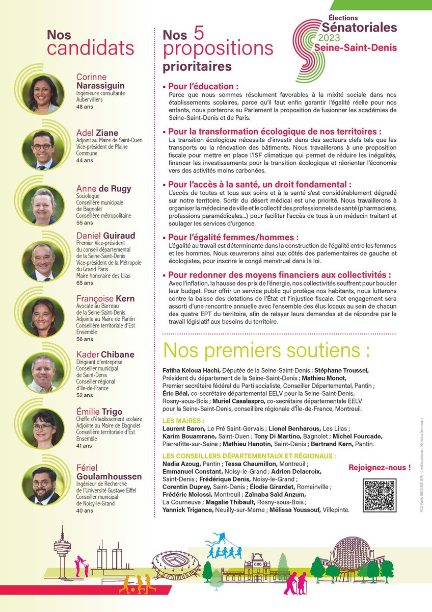 CorinneNara's tweet photo. Je suis très fière et très honorée de mener la liste du @partisocialiste et d’@EELV, avec @adel_ziane et @AdeRugy, pour les sénatoriales en Seine-Saint-Denis.
Nous lançons cette campagne sous le signe d’un rassemblement que nous aspirons à faire grandir encore. https://t.co/V63PbOdsNw
