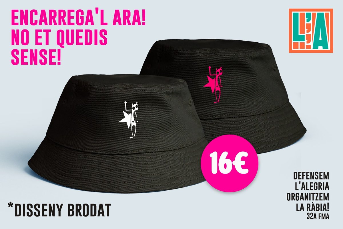 ⚠️ATENCIÓ!⚠️

Ha arribat el barret de la FMA!!😍 

Encarrega'l ara si no et vols quedar sense a través del següent link👇👇

docs.google.com/forms/d/e/1FAI…