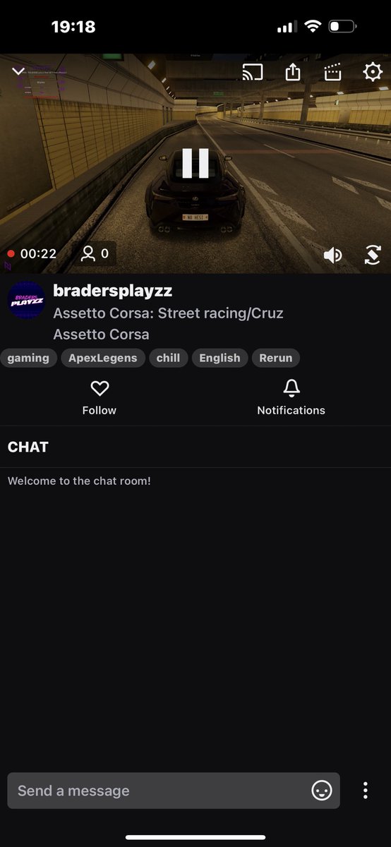 twitch.tv/bradersplayzz
Streaming Assetto corsa come join and watch me crash