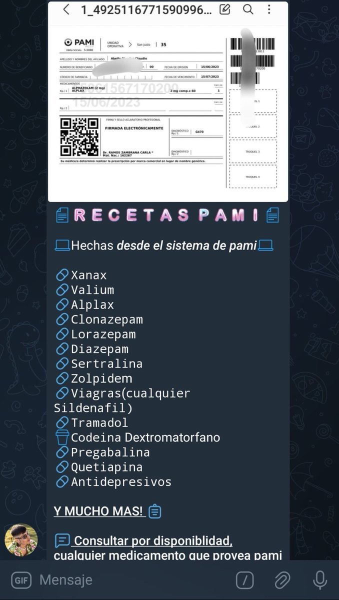 captain_siesta's tweet photo. hackearon al PAMI y están vendiendo recetas hechas directamente desde su sistema

i wake up, another coronación de gloria

mi país 🇦🇷 https://t.co/MV13FW8KW2