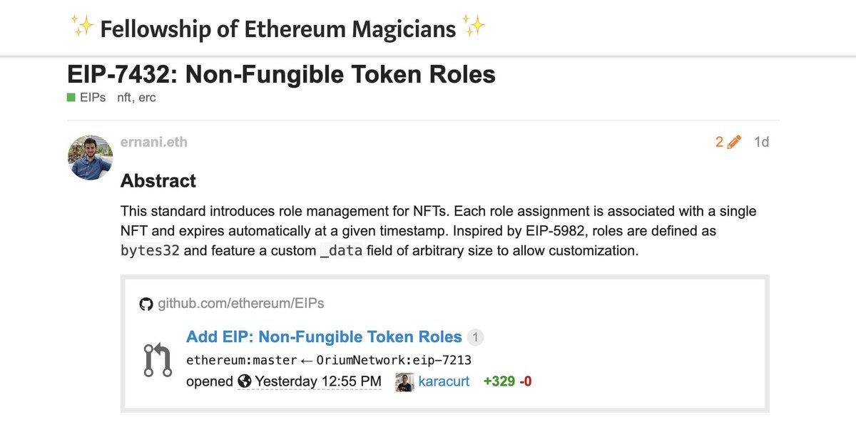 🚨🚨🚨Alpha Alert🚨🚨🚨

Wanna know what Orium is up to? 

Check out <a href="/ernani_eth/">Ernani</a> recent post on <a href="/EthMagicians/">Fellowship of Ethereum Magicians</a> 

Big updates are on the way 👀
