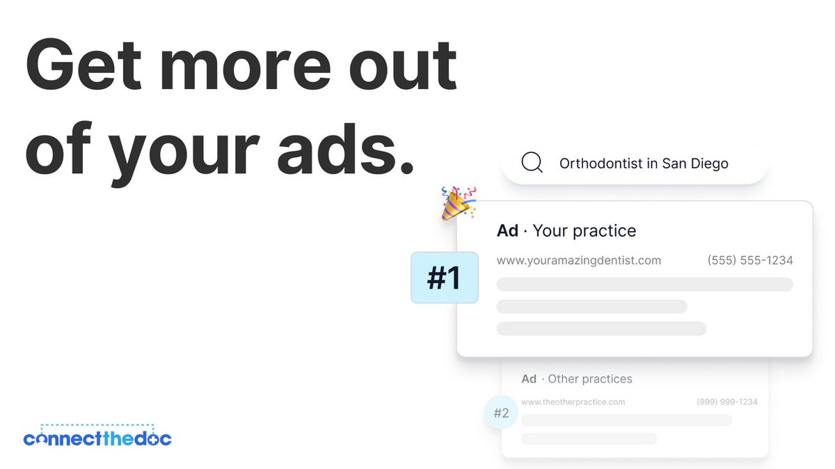 connectthedoc's tweet photo. Attention Dental Practice Owners!

Maximize your ad ROI! Get a FREE paid ads audit exclusively for dental practices. Uncover hidden opportunities, fine-tune targeting, boost conversions, and gain competitor insights.

Like this post and DM us (Dental Ads) to claim your audit. https://t.co/EDZ75YdIbI