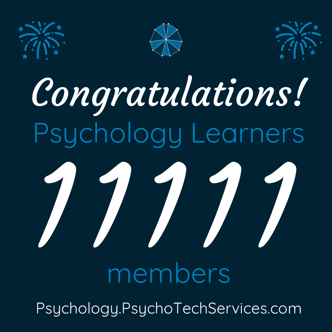 PsyLearners's tweet photo. #Congratulations #Psychology Learners! Our Facebook group now has more than 11,111 members!

Join us if you haven't already >> https://t.co/1L8ZMY6Cxn https://t.co/EUxbQ3a1ve