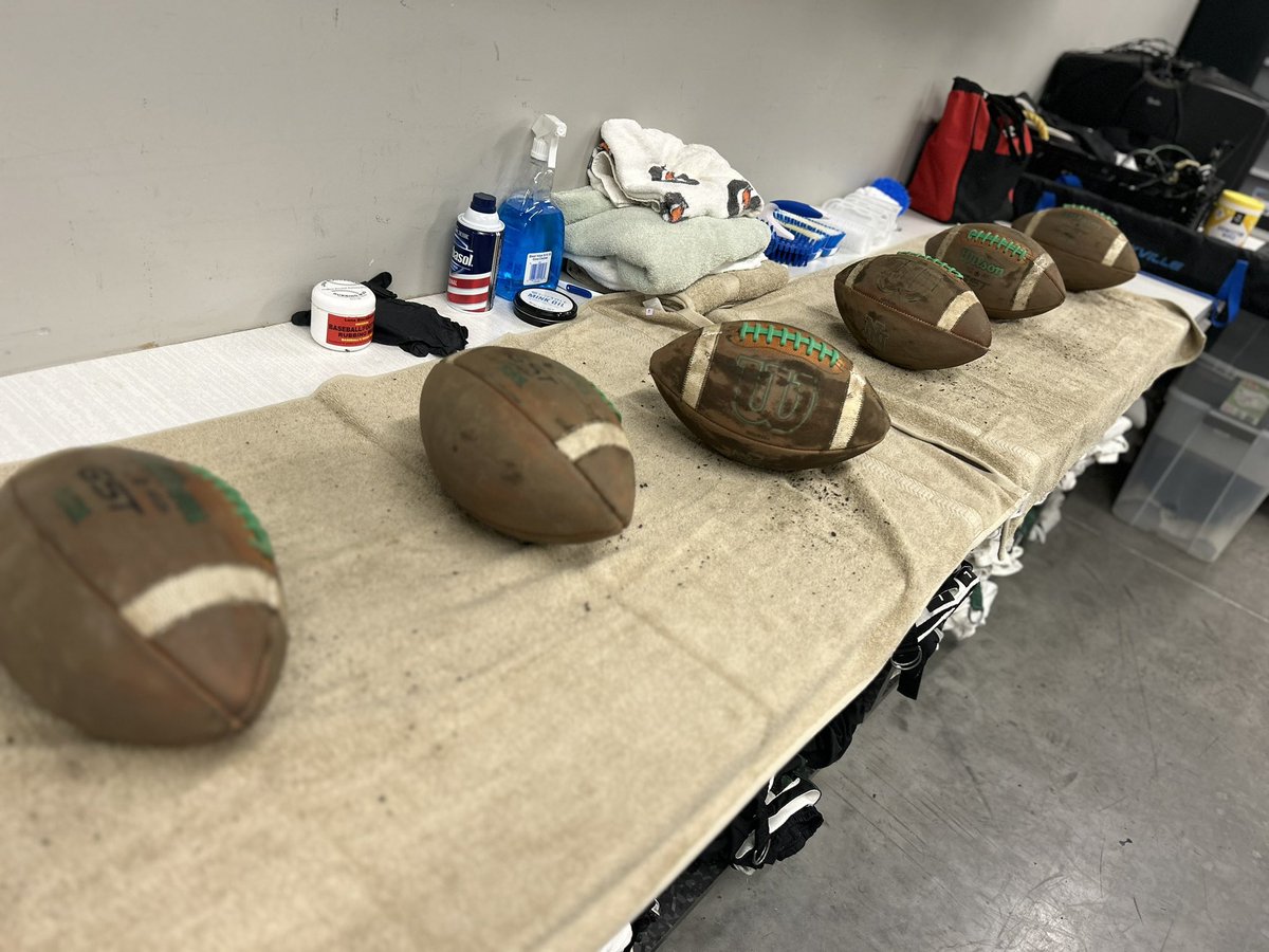 Coach's secret weapon: Mud-kissed balls for unrivaled ball control! 🏆🏈 #MudCraft Getting fall camp ready 🔥