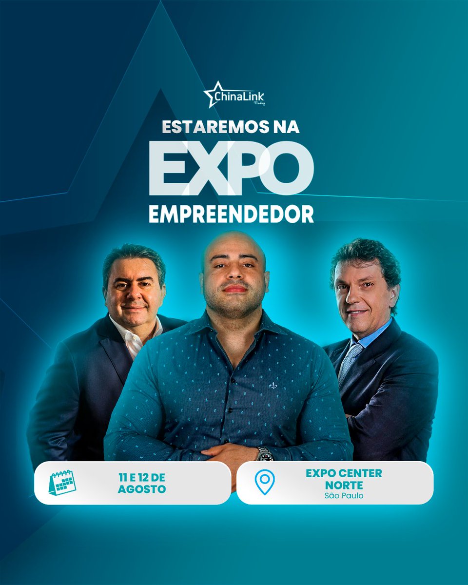 chinalinkbr's tweet photo. China Link na Expo Empreendedor 2023! 🚀

A maior feira de empreendedorismo do Brasil está chegando e é claro que estaremos presentes! 💼

Contamos com a sua presença! 🤩 https://t.co/AvoVRP9qL4