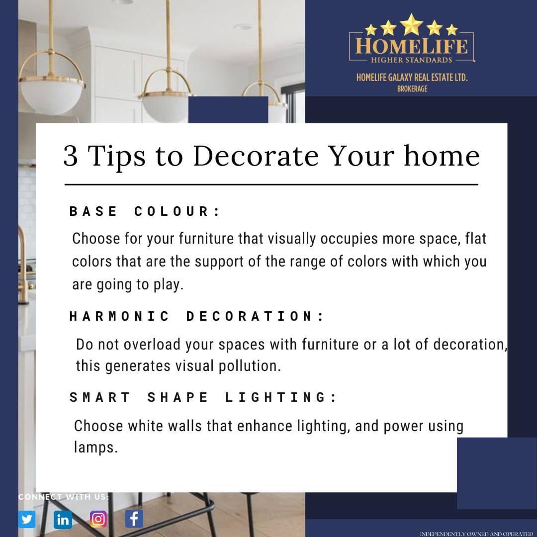 3 Tips to Decorate Your home🏢

#Homelifegalaxy  #homelife #comment #realesatate #realtors #property #treb #tuesday #toronto #scarborough #joinus #rich #invest #income #home #house  #commercial #commercialrealestate #homestaging #staging #canidoitmyself #industrial.