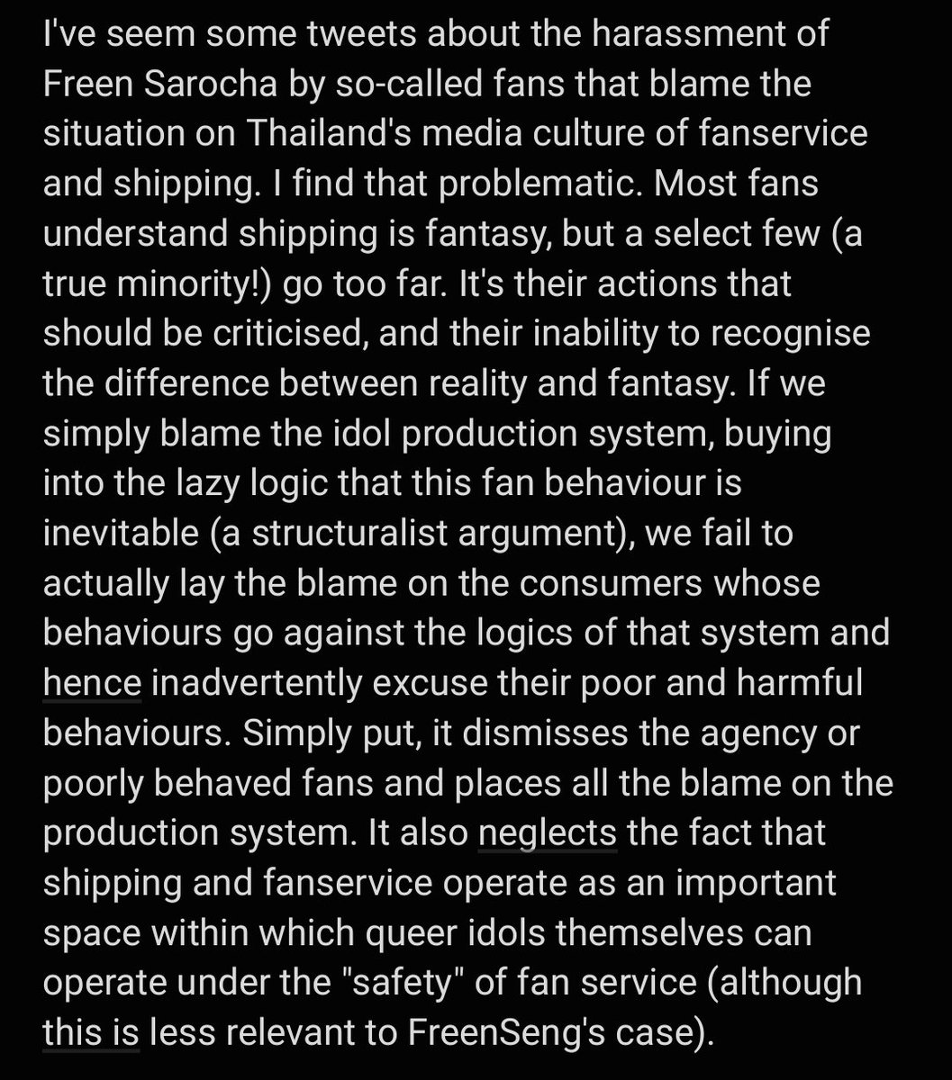 tbaudinette's tweet photo. I've seem some tweets about the harassment of #FreenSarocha that sat strangley with me, so here are my thoughts, informed by my scholarship on contemporary Thai media and celebrity culture. #FreenSeng https://t.co/1BRjtuxmRD